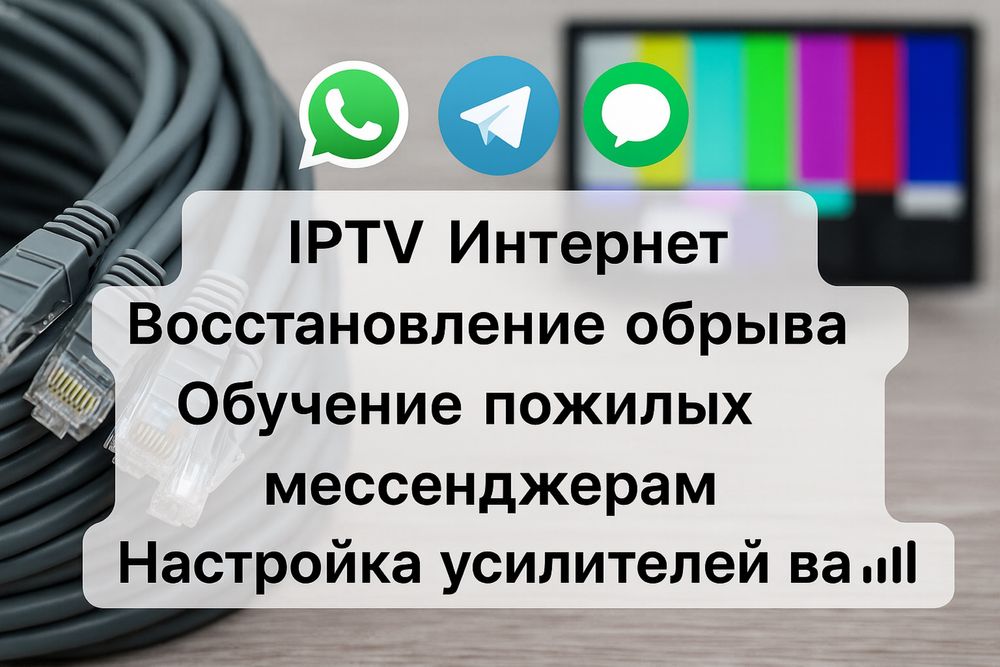 Настройка интернета и Wi-Fi | Обрывы, IPTV, обучение