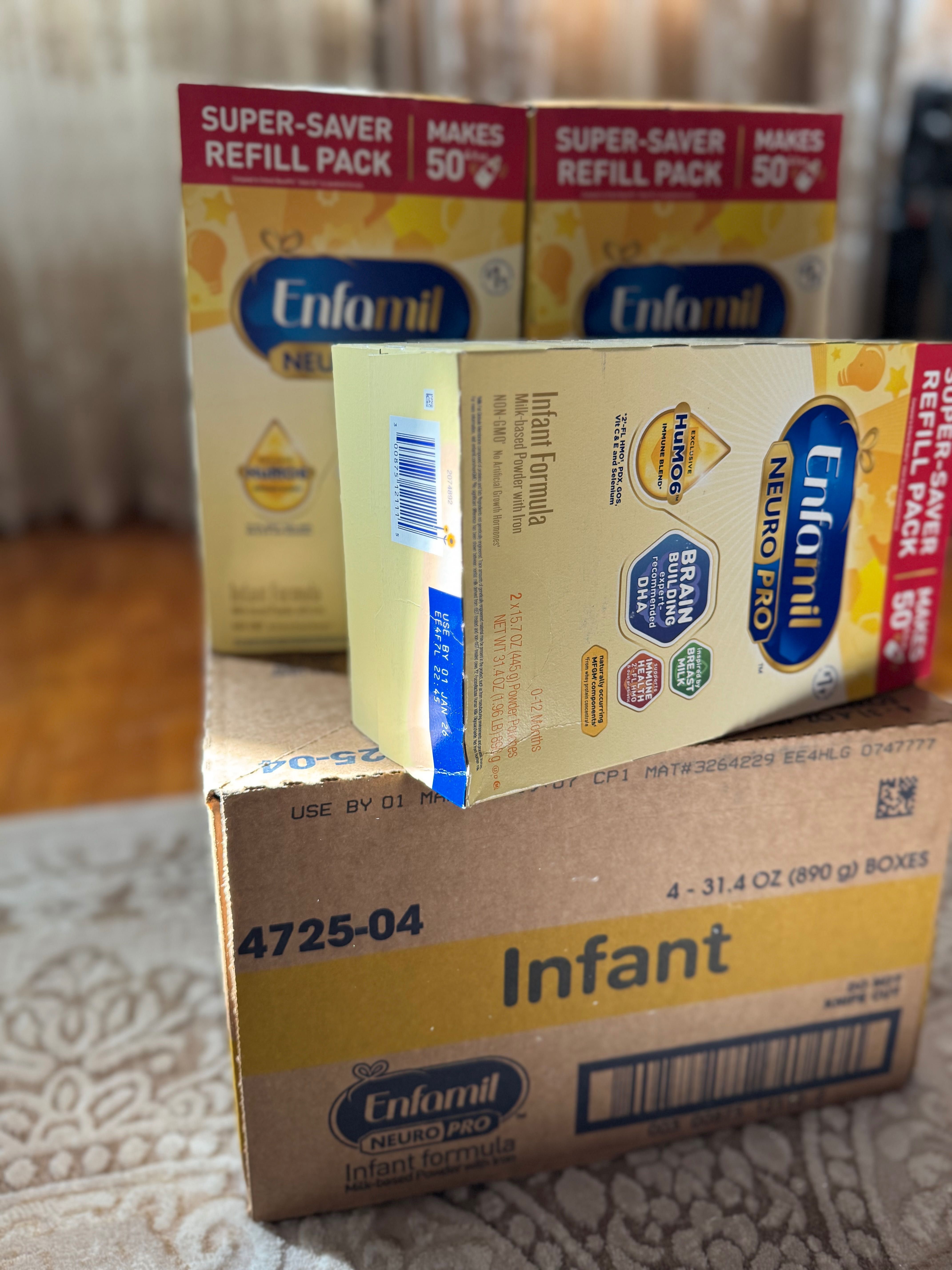 Детское питание Enfamil 0-12 месяцев! Большая упаковка 900 гр.