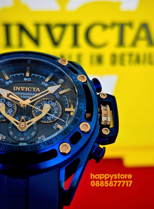 INVICTA Rally Rage Blue 53 mm, Инвикта нов ръчен часовник