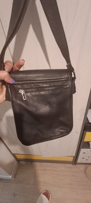 Мъжка чанта от естествена кожа-нова