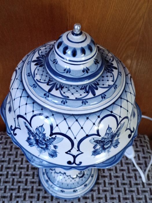 Настольная лампа гжель советского периода