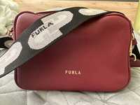 Дамска тъмно червена чанта Фурла/Furla