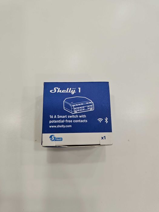 Shelly 1 Gen3 – смарт микромодул 1× On/Off, 16 A (изисква неутрал)