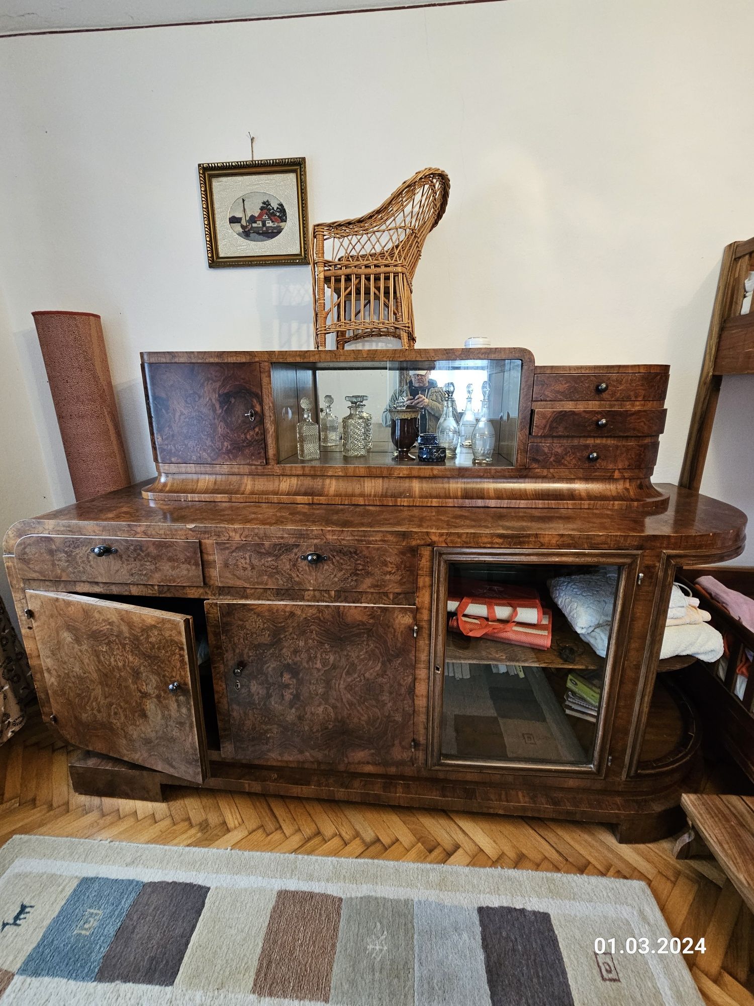 Mobila sufragerie/ living, veche/ antică/ vintage