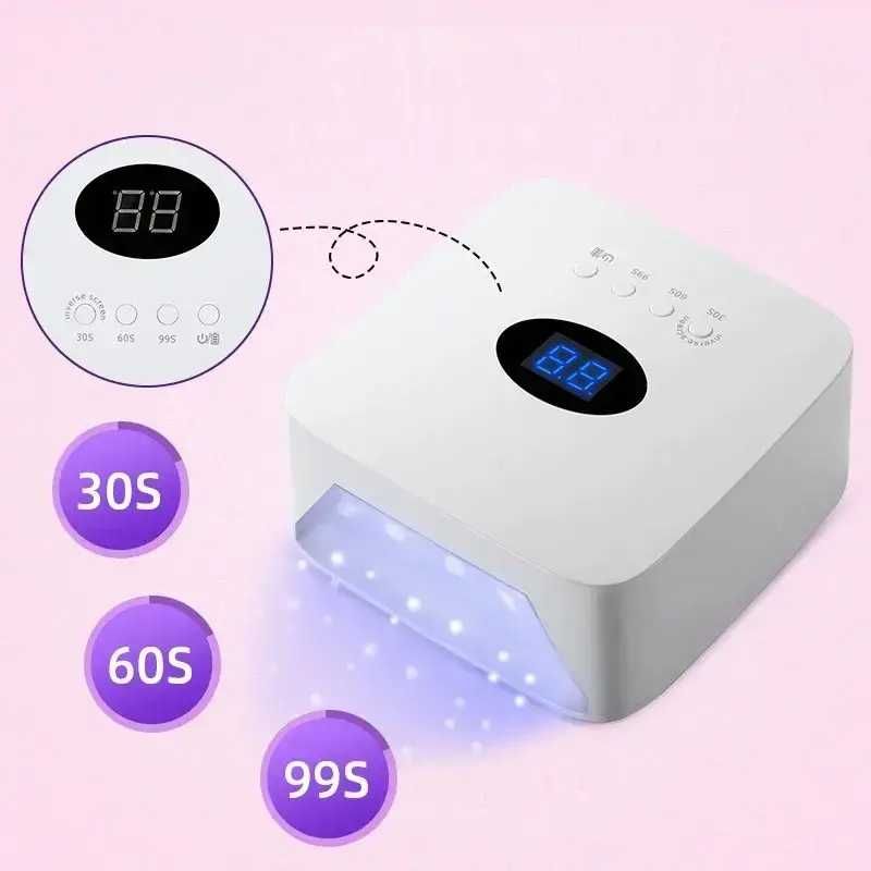 Акумолаторна, с батерия, UV/Led лампа за маникюр и педикюр, 54 w, S50!