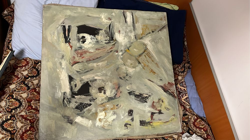 Tablou vechi autor Mihai Noroc “Spatiu Romanesc”