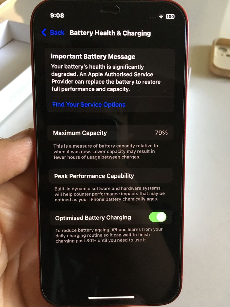 Iphone 12 Product Red 128GB Неразличим от нов!