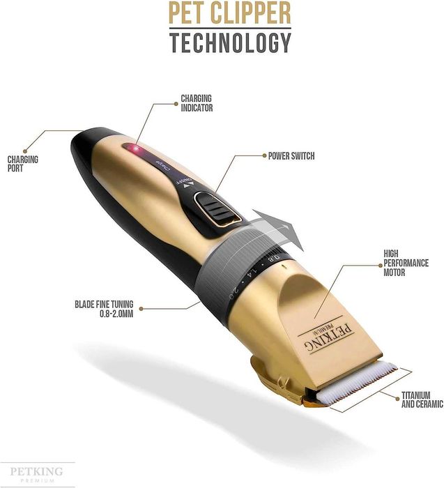 Комплект за груминг/ подстригване на кучета PetKing Premium