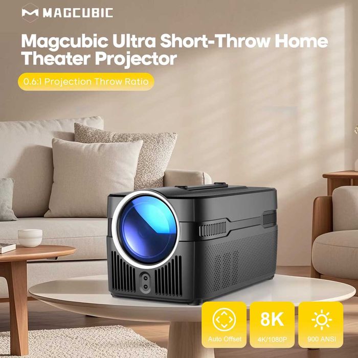 Proiector Magcubic HY450C, 900 ANSI, 1080P Nativ Suport 4K Android 11