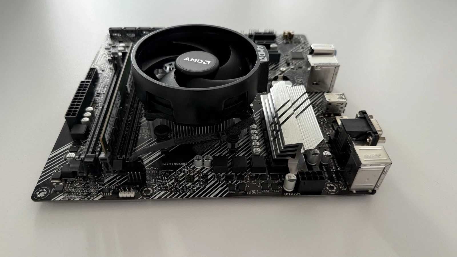 Asus Prime B550M-A + Ryzen 5 5600, шестядрен 3.5/4.4GHz АМ4