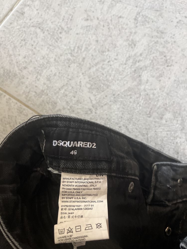 Дънки DSQUARED2 черни