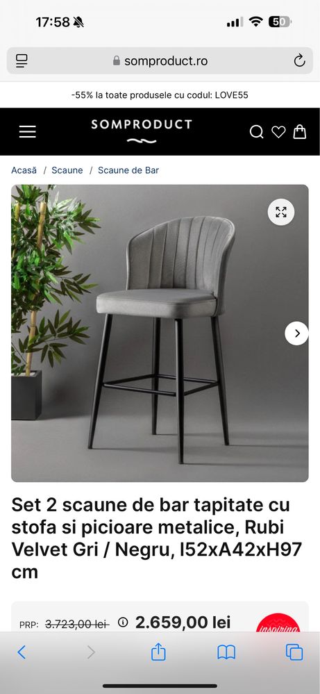 Vand scaun bar somproduct