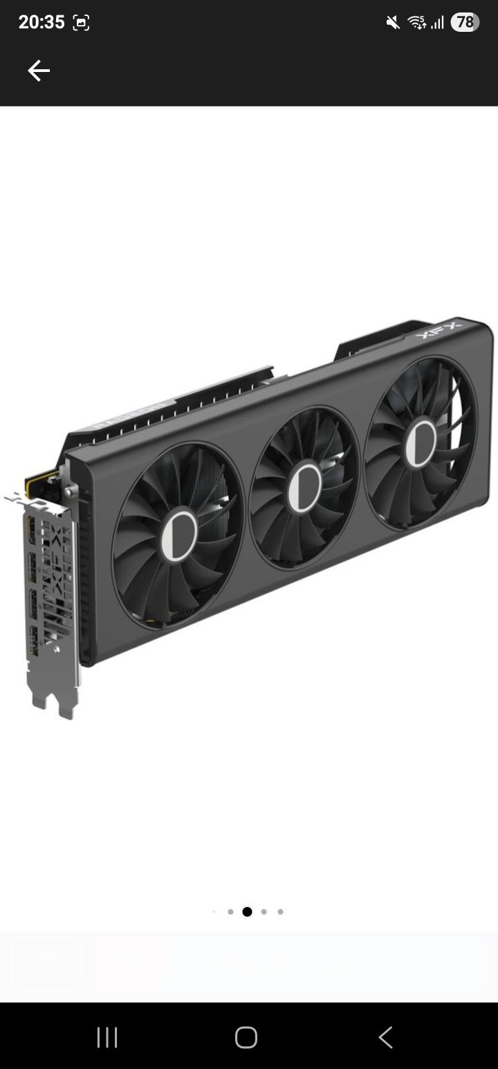 Placa video XFX AMD RX-7800XT 16GB GDDR6 256BIT