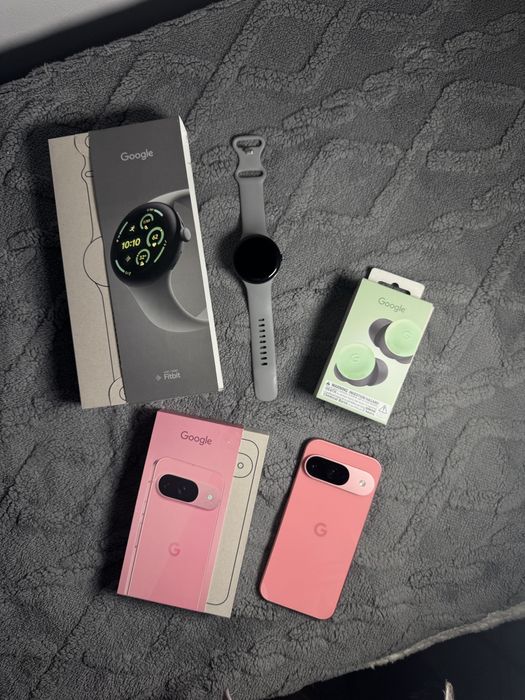 Продам комплект Google Pixel 9 pink 12гб/256гб