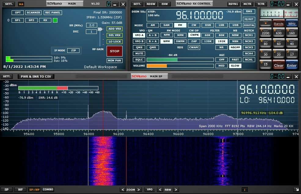 Sdr radio 10kHz to 1GHz