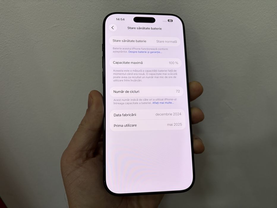 Iphone 16 Pro Max, Black Titanium, cu Bypass
