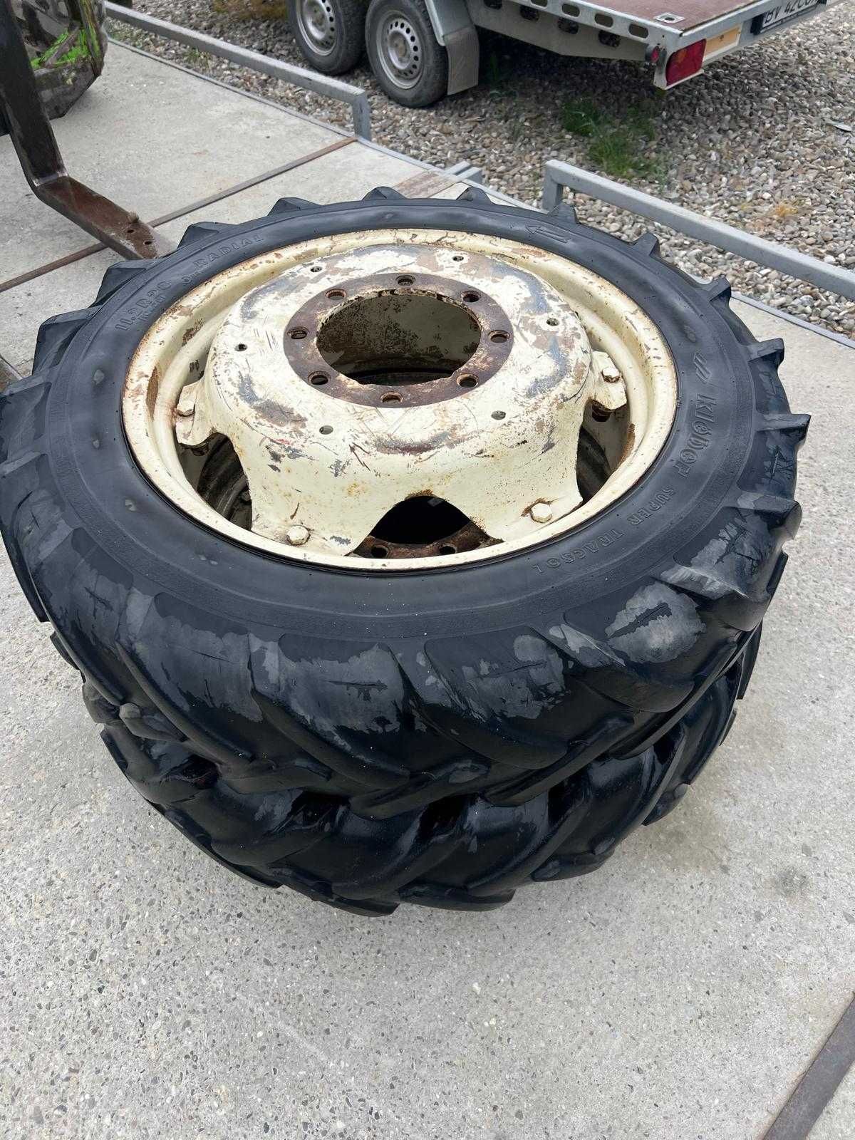Set roti / cauciucuri tractor 11,2R28 - cu jante