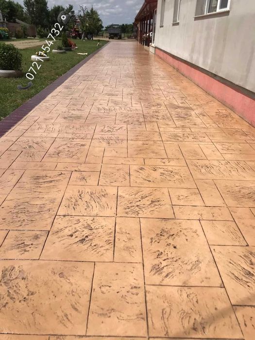 Oferta Beton Amprentat. Servicii amenajari cu beton amprentat