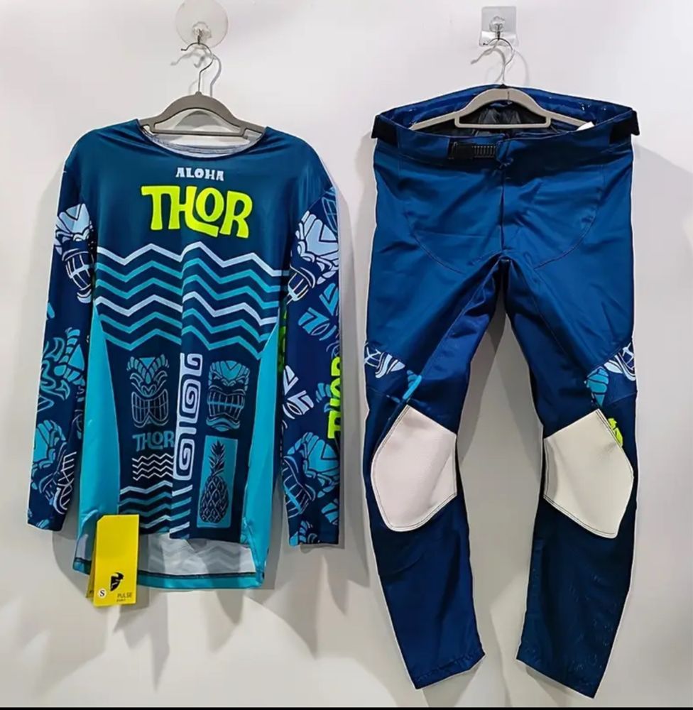 Motocross джърси брич ръкавици очила