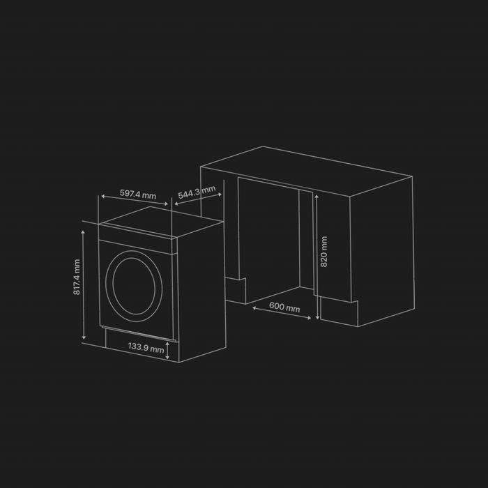 встраиваемая стирально-сушильная машина Hofmann