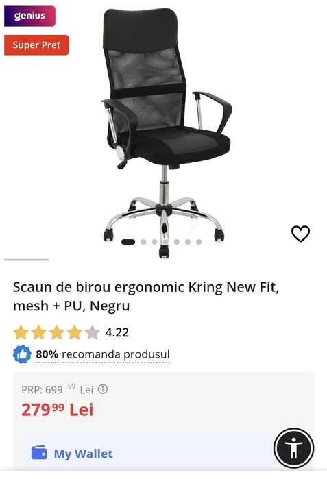 Scaun de birou in stare foarte buna