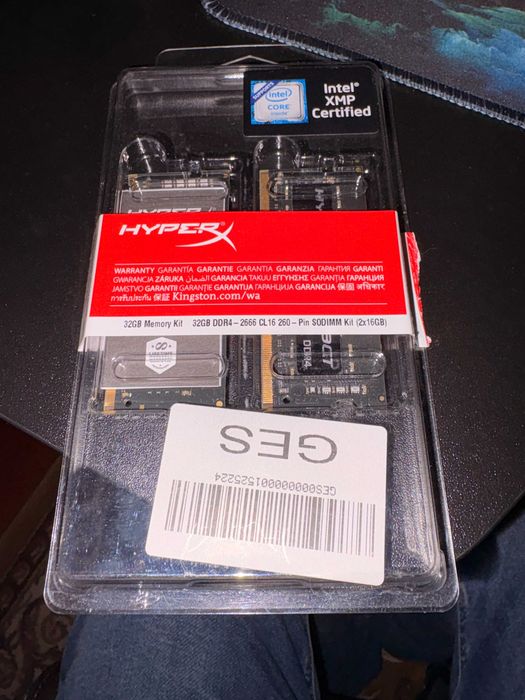 Kingston HyperX Impact 32GB(2x16GB) DDR4 2666MHz CL16 Dual Channel Kit