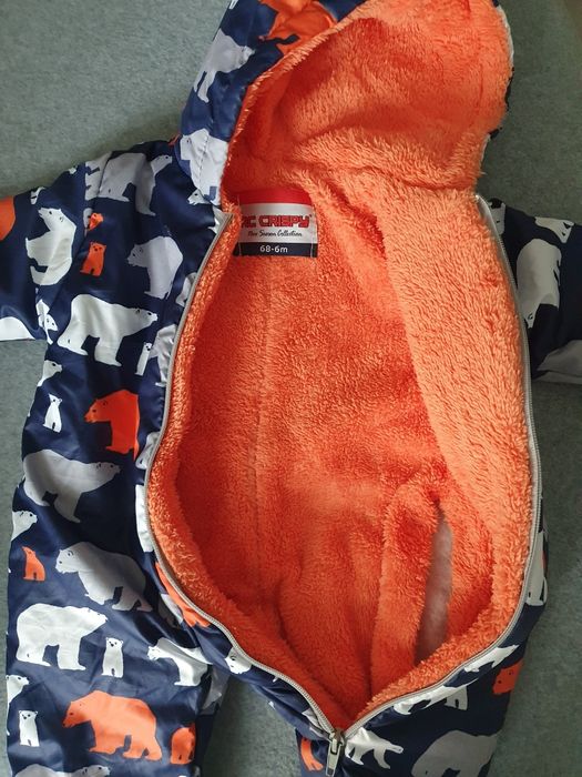 Combinezon/salopeta fâș iarna, bebe marimea 68