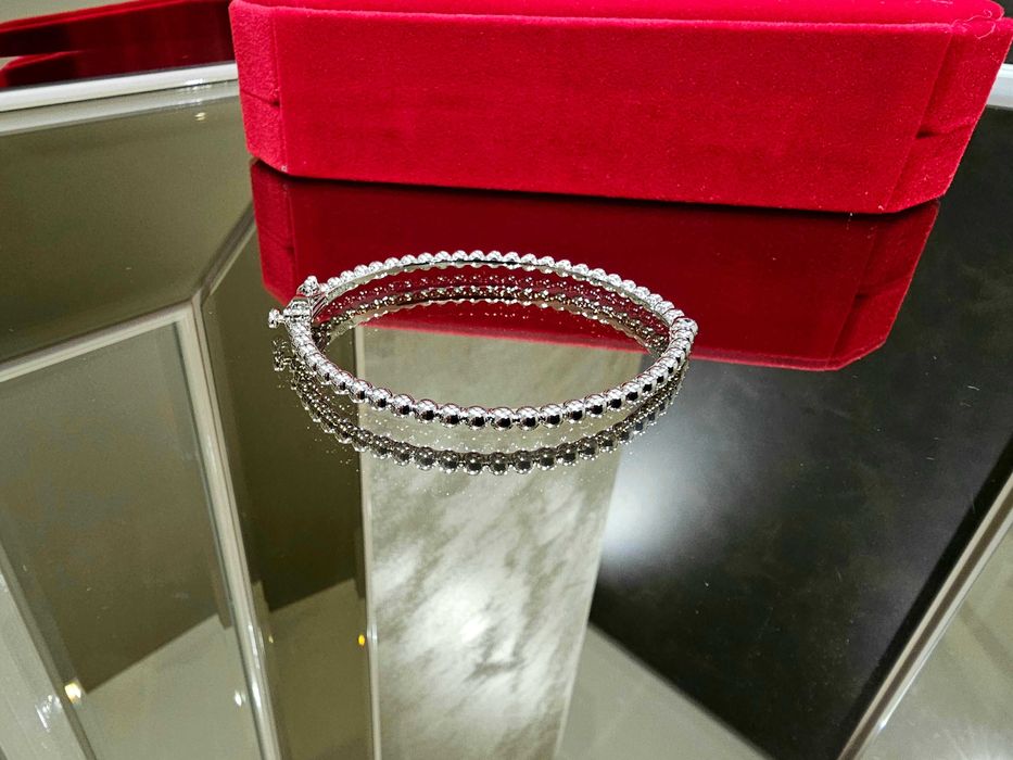 Van Cleef & Arpels VCA Silver Perlée Pearls Дамска Гривна