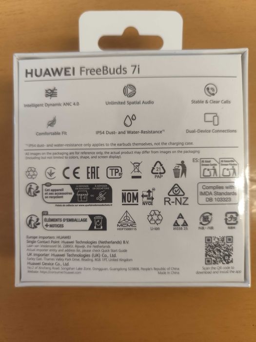 Продавам нови безжични слушалки Huawei FreeBuds 7i