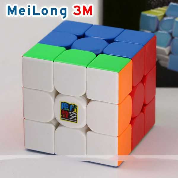 Cub Rubik 3x3 Magnetic NOU | MoYu Meilong 3M Stickerless!