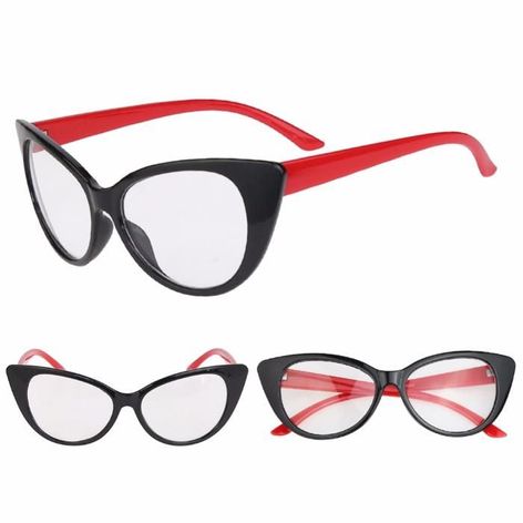 Ochelari fete Cat Eyes classic lentila transparenta rame fara dioptrii