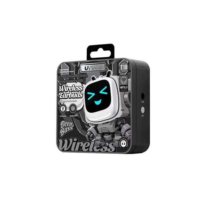 Casti Wireless T18 Bluetooth Deep Bass Microfon Audio HD, universale