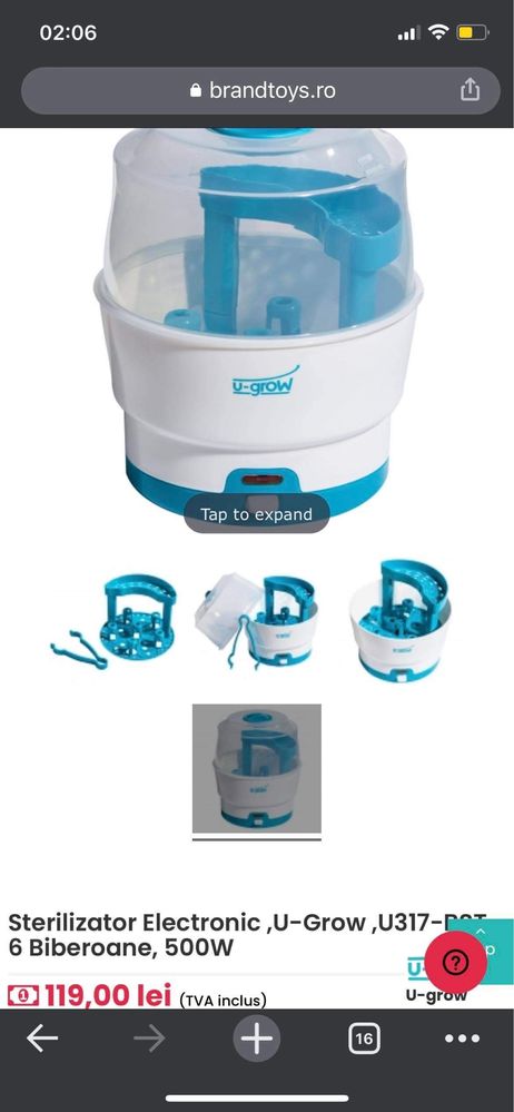 Sterilizator u grow + cântar Laika