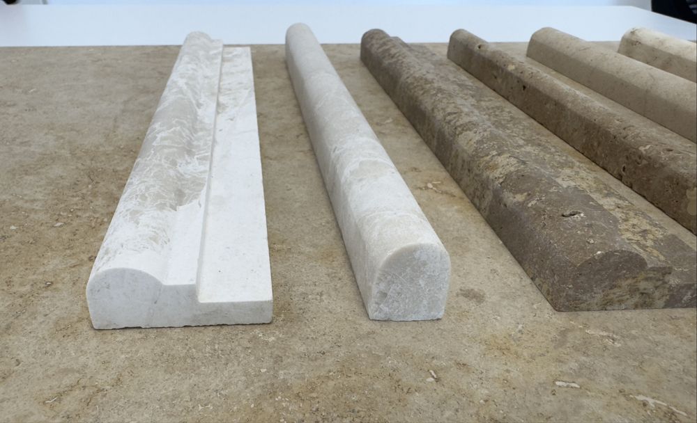Profile Travertin Noce Medium White