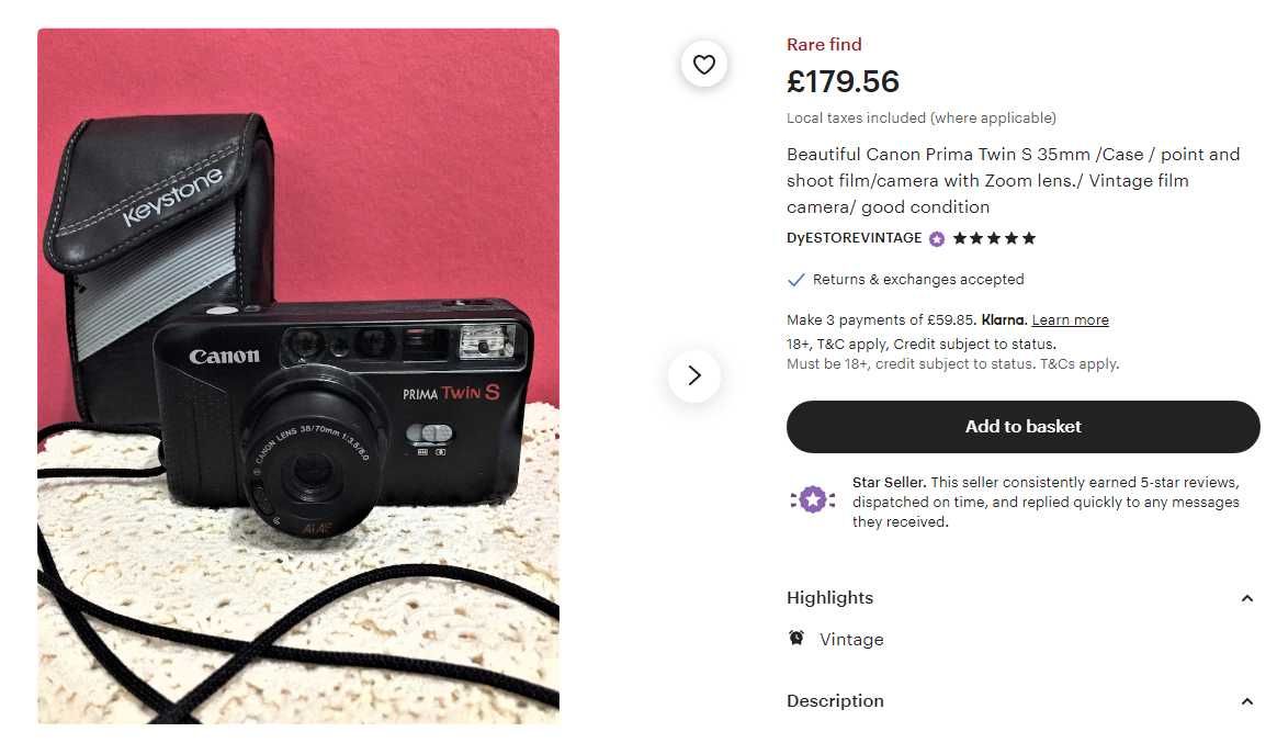 Canon / Olympus - Rare Vintage Film Cameras
