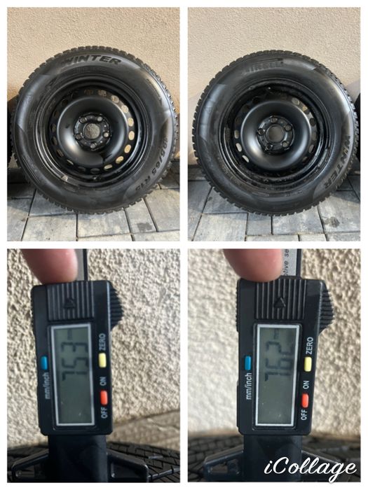 Jante tabla Skoda-Golf cu cauciucuri iarnă 195/65/R15 3 perechi