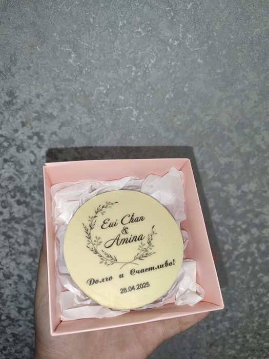 Печать на шоколаде. Свадебный шоколад. Шоколад с лого