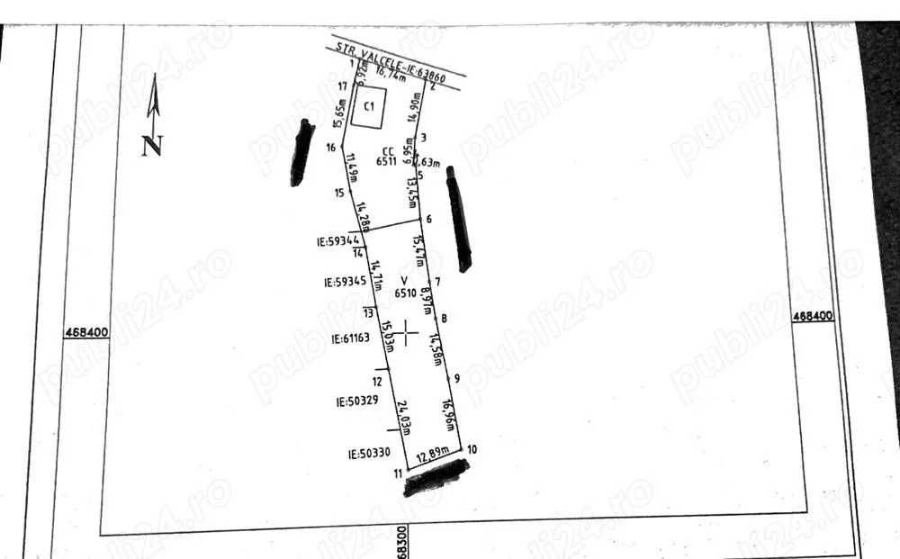 Proprietar - Teren Focsani, Str. Valcele, 1395 mp