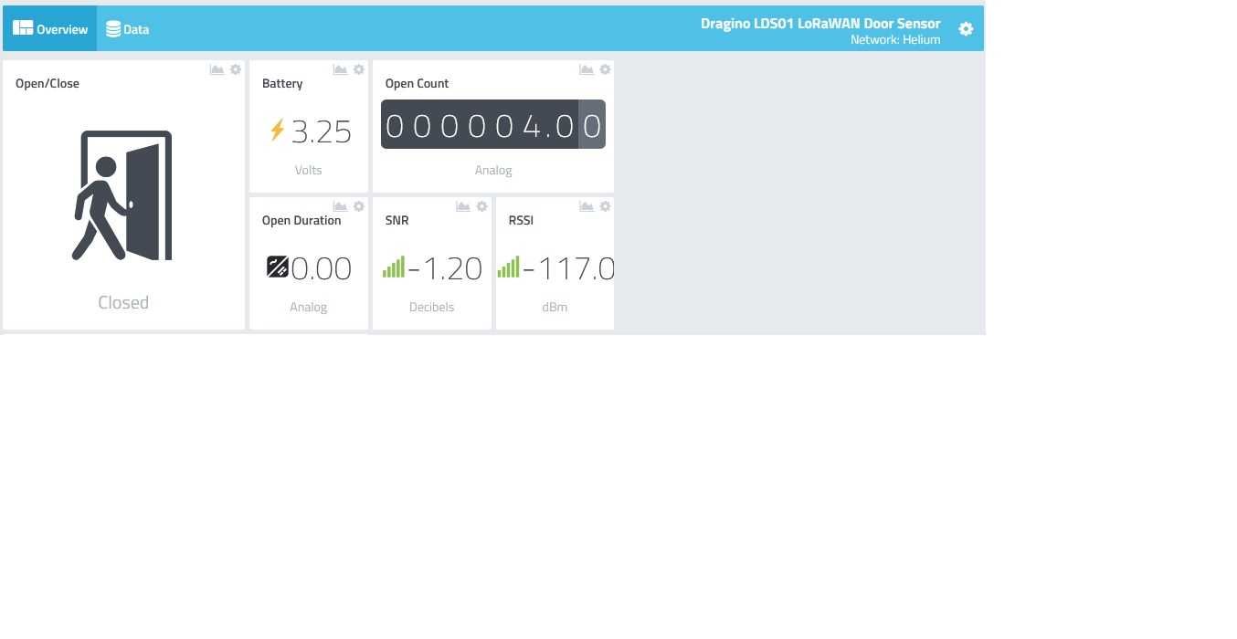 DRAGINO Senzor usa/fereastra Lorawan integrat cu HELIUM network