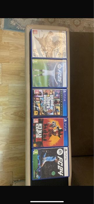 PS4/PS5 диски новые дешево — RDR2, GTA V, Цусима, FIFA 25, FIFA 24