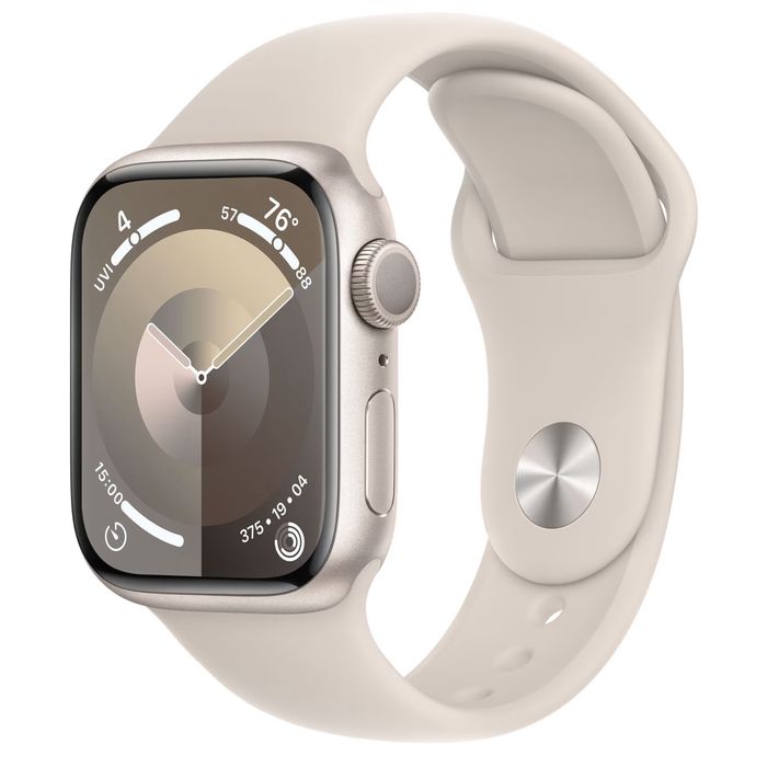 Apple Watch 9, GPS, Корпус Starlight Aluminum 45 мм