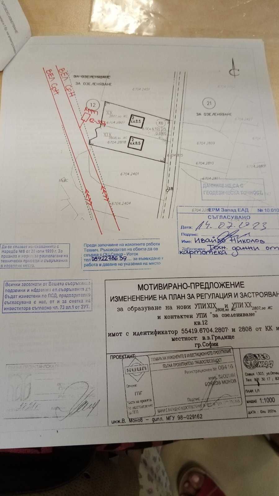 Панчарево, в.з. "Градище", парцел в регулация