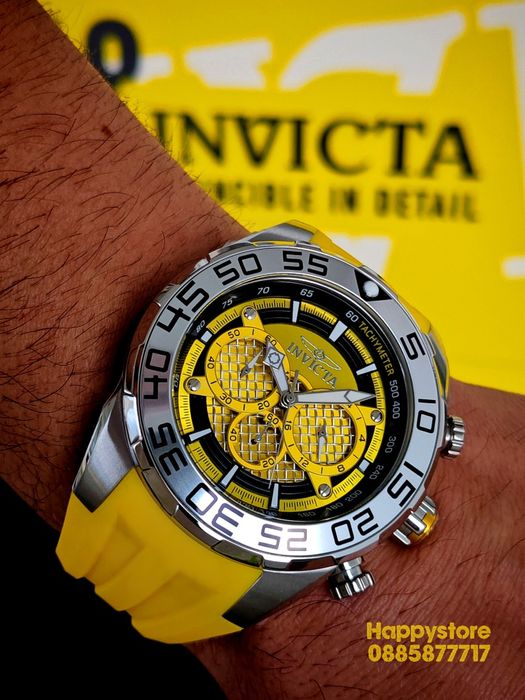 INVICTA Pogo Yellow 50mm, Инвикта нов ръчен часовник