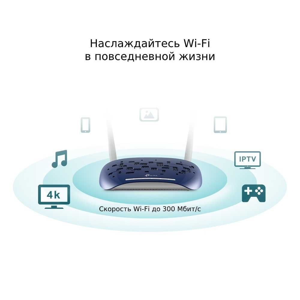 TP-Link TD-W9960 /N300 Wi-Fi роутер с модемом VDSL/ADSL