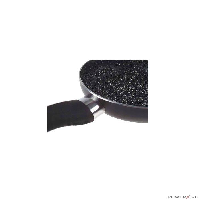 Tigaie din aluminiu, marmorata, neagra, 16 cm, Kinghoff