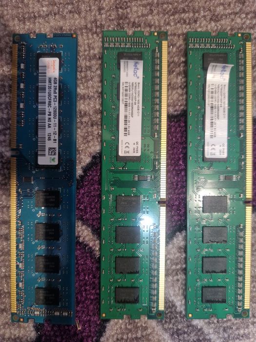 Блок питания и озу 3шт по 4gb