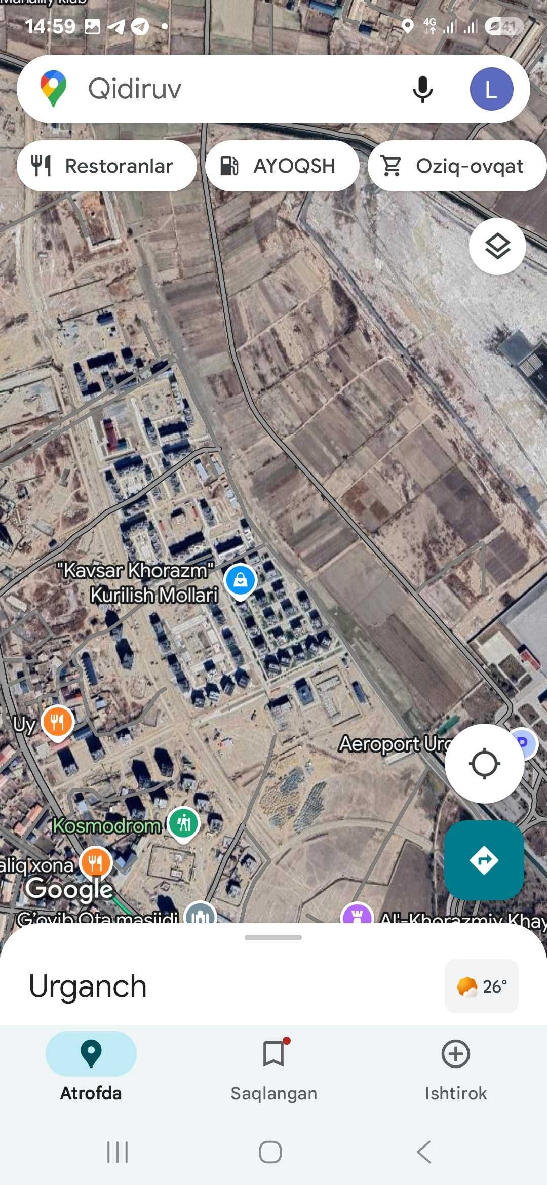 Srochno kvartira sotiladi Urgench Cityda 2 xonali 3 etajda 60 kv.m