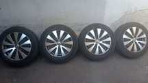 Jante vw 5x112 16 originale, anvelope 205 55 16 dot 2017, 5-6 mm