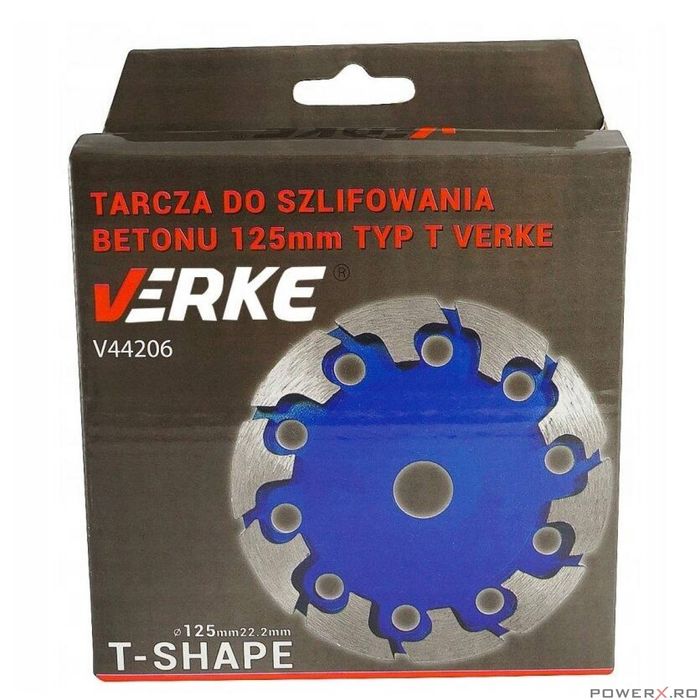 Disc diamantat pentru slefuit materiale dure, 125mm TIP T, slefuire