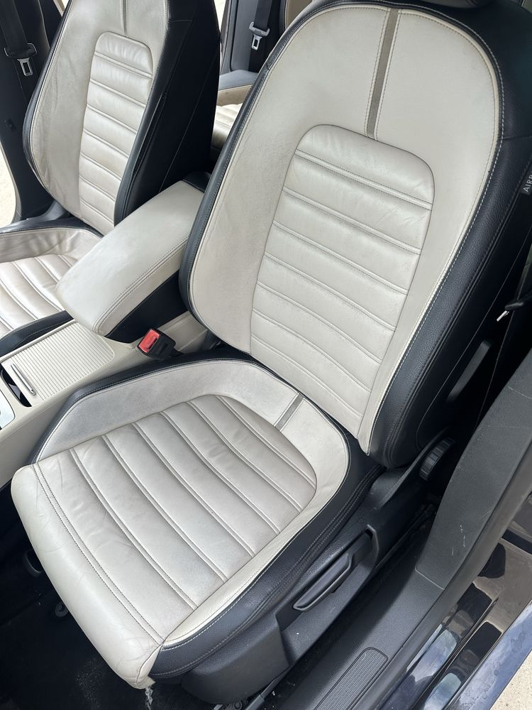 Interior piele bej scaune si bancheta piele vw passat cc